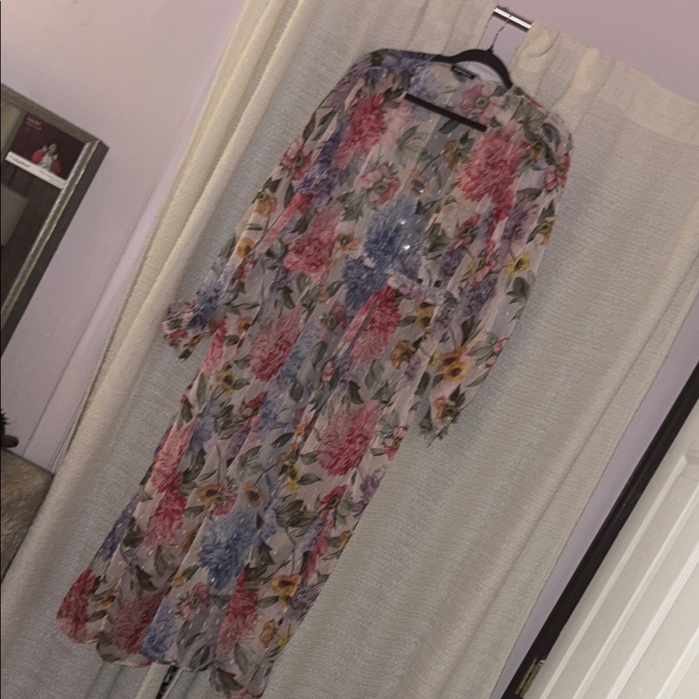 Floral Women's Duster